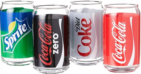 Buy Luminarc Coca-Cola Assorted Decorated Glass Cans, Includes Coke ...