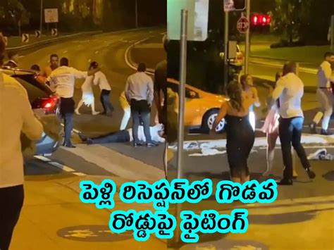 Viral Video,video: పెళ్లి రిసెప్షన్‌లో గొడవ.. రోడ్డుపై ఫైటింగ్ ...