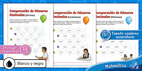Guía | Trabajo Diferenciada | Comparación | Números Decimales