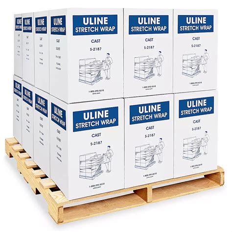 Uline Stretch Wrap Skid Lot - Cast, 70 gauge, 18" x 1,500' S-6671 - Uline