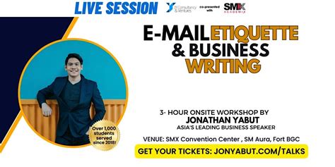 E-mail Etiquette & Business Writing with Jonathan Yabut, SMX Convention ...