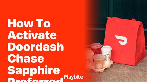 How to Activate DoorDash with Chase Sapphire Preferred - Playbite