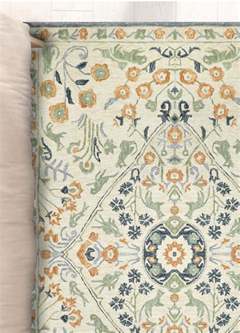 Buy Blue Wool Carpet | Best Floor Rugs for Living Room at Best Price ...