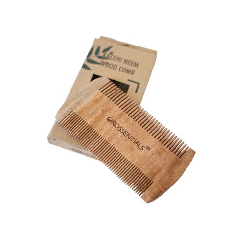 Double Sided Neem Wood Comb | Kacchi Neem Wooden Lice Comb [ORO-010 ...