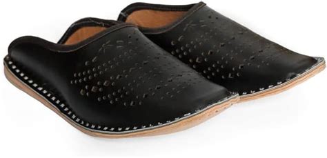 Yash&co. Men's Ethnic Black Rajasthani Leather Traditional Mojaris ...