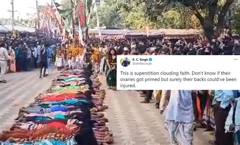 Science Be Damned! Women In Chhattisgarh Let Priests Walk Over Them In ...