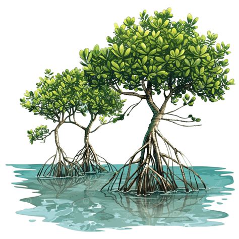 Understanding The Unique Adaptations Of Mangrove Trees, Mangrove Tree, Coastal, Conservation PNG ...