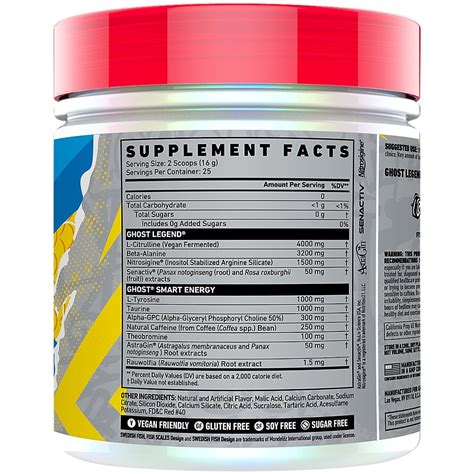 Buy GHOST Legend PreWorkout Swedish Fish (14.1 Oz. / 25 Servings ...