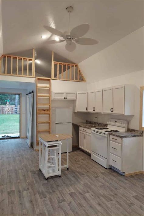 12x40 Tiny Home with Main Floor Bedroom and Cozy Style