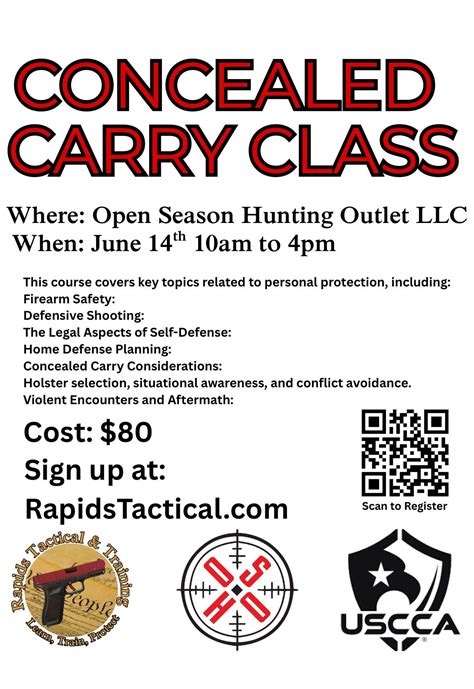 Concealed Carry Class, Open Season Hunting Outlet LLC, Richland Center ...