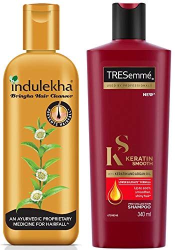 Buy Indulekha Bringha Anti Hair Fall Shampoo, 200ml And TRESemme ...