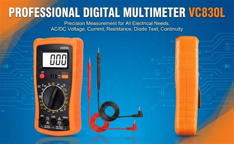 Techtest Vc830l Digital Multimeter Voltmeter Multi Meter Voltage ...
