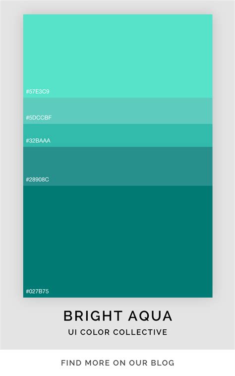 Bright Aqua Color Palette