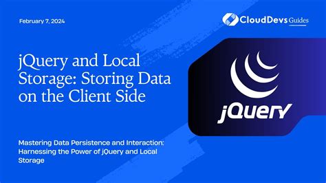Image result for Local Storage jQuery