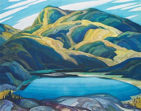 Franklin Carmichael -Lone Lake | Canadian art, Group of seven art ...