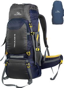TRAWOC TRAILBLAZE 75L Travel Backpack Camping Hiking Trekking Bag ...