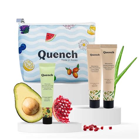 Quench Skin Nourishment Kit, Exfoliation Cream Face Wash|Nourishing ...