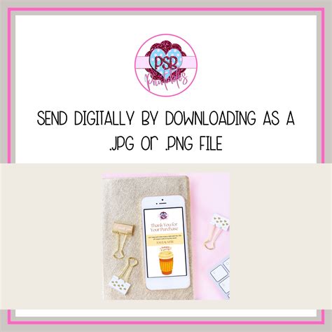 Electronic Thank You Cards With Customizable Text and Coupon Code Canva ...