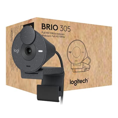 Logitech Brio 305 Full HD 1080P Webcam with Privacy Shutter, Mono Noise ...