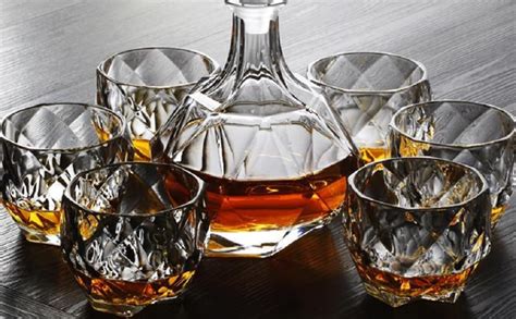 Homeprism Whiskey Glasses Diamond Shaped Whiskey Glass, Unique Cool ...