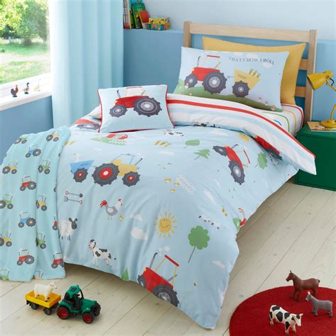 Blue Bedlam Farmyard Friends Childrens Bedding | Terrys