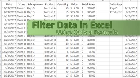 Image result for Filter Formula Tutorial