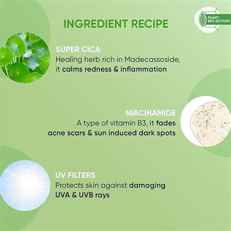 Dot & Key CICA Claming Niacinamide Sunscreen with SPF 50 PA+++, 50 gm ...