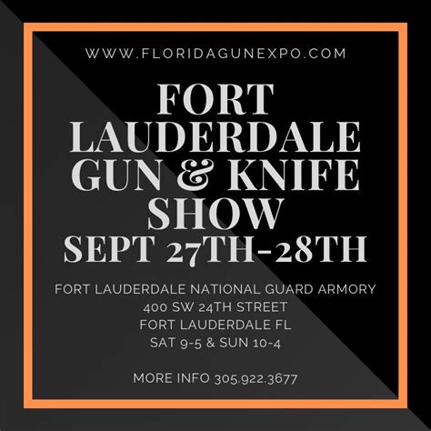 FORT LAUDERDALE GUN & KNIFE SHOW - CONCEALED WEAPONS PERMIT CLASSES ...