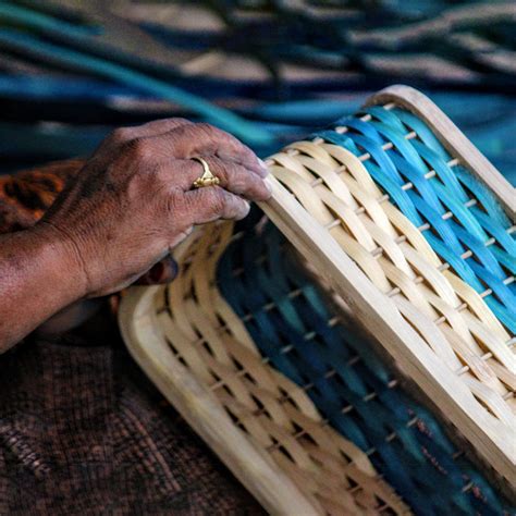 Handmade Bamboo Stadium Baskets for organisation – Mianzi