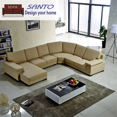 Living Room Genuine Modern Leather Sofa - Leather Furniture Living Room ...