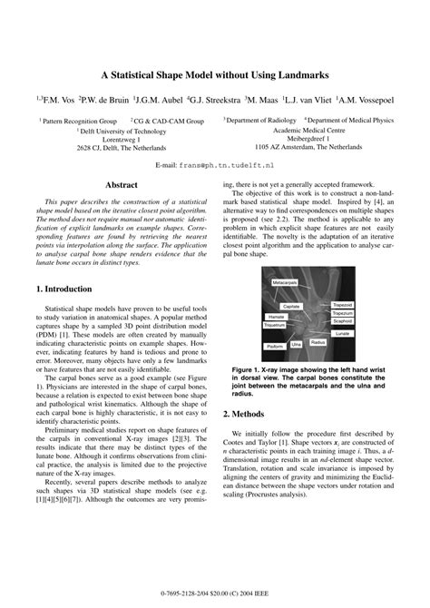 Image result for OpenGL Statistical Shape Model