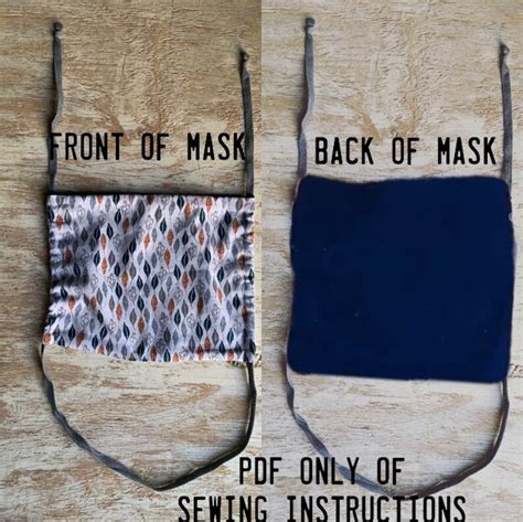 Image result for Reversible Face Mask Free Pattern