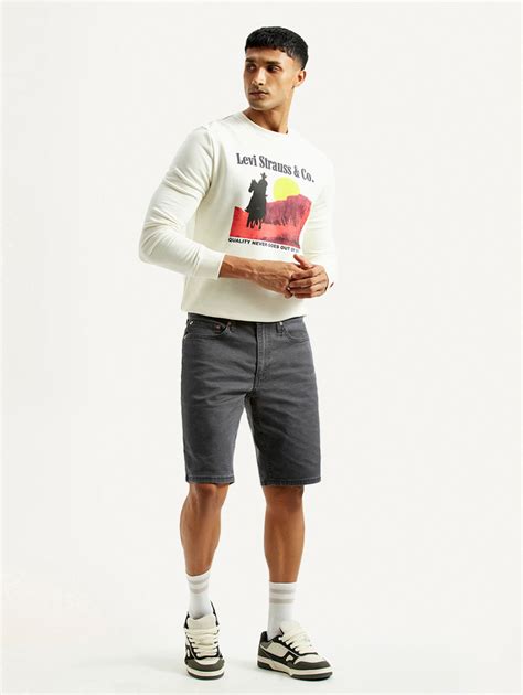 Men's Grey Tapered Mid Rise Shorts – Levis India Store