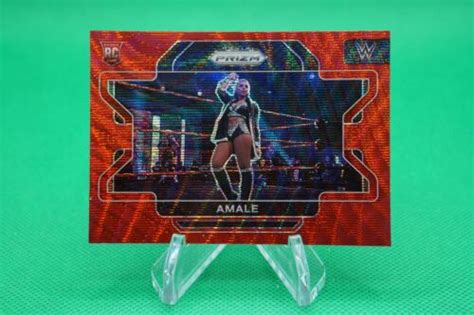 2022 Prizm WWE Base Horizontal Prizms Ruby Wave #81 India | Ubuy