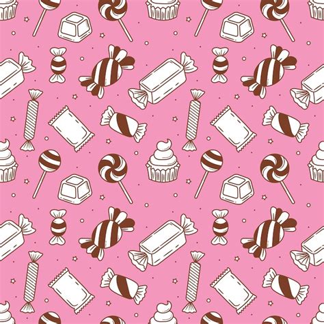 Seamless candy illustration Vectors - Download Free High-Quality ...