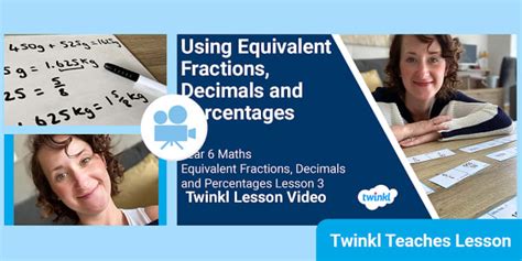 👉 Year 6 (Ages 10-11) Maths: Equivalent Fractions, Decimals and Percentages