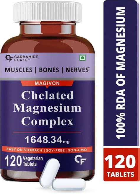 CF Chelated Magnesium Glycinate Citrate Oxide Supplement 1648mg Per ...