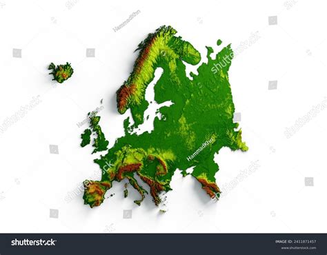 Europe Relief Map 的图像结果