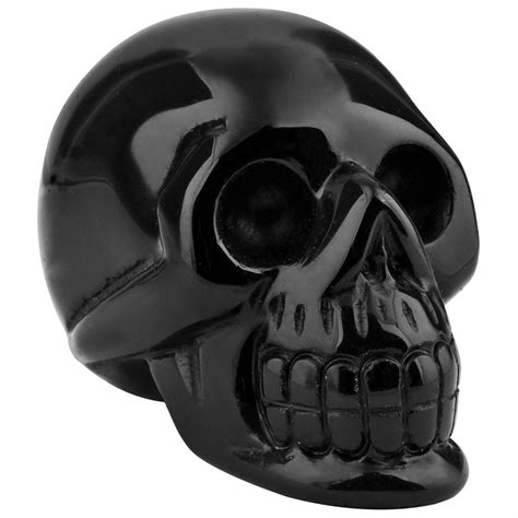 White Whale Healing Crystal Stone Obsidian Human Reiki Skull Figurine ...