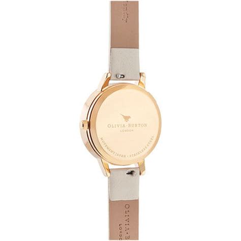 Buy Online Olivia Burton Quartz Analog White Dial Leather Strap Watch ...