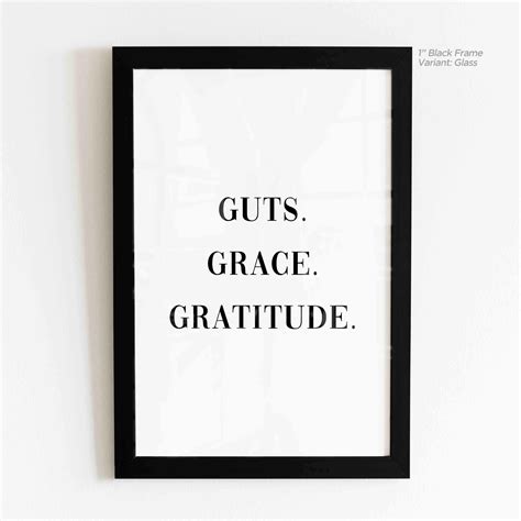 Guts Grace Gratitude Quote Art – PugetSound