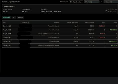Finding unrelated transactions in Ledger statement (Current Ledger ...