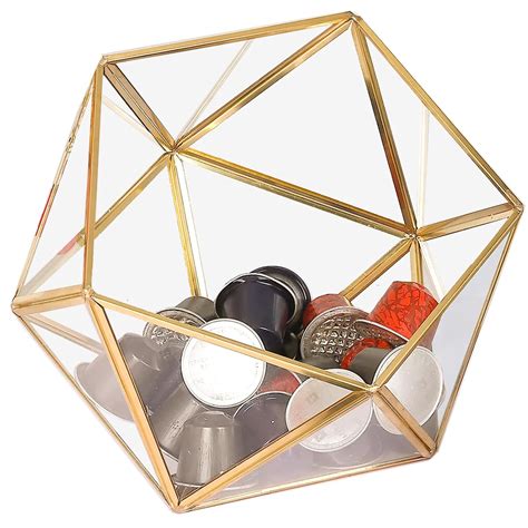 HighFree Glass Coffee Pods Holder, Coffee Pod Drawer Large capacity ...
