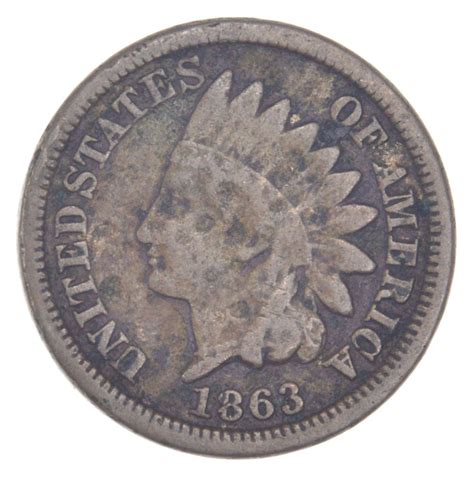 Historic 1863 Indian Head Copper Nickel Cent | Property Room