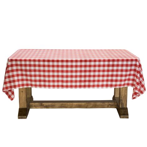 Lann's Linens - 60" x 102" Premium Checkered Tablecloth - Rectangular ...
