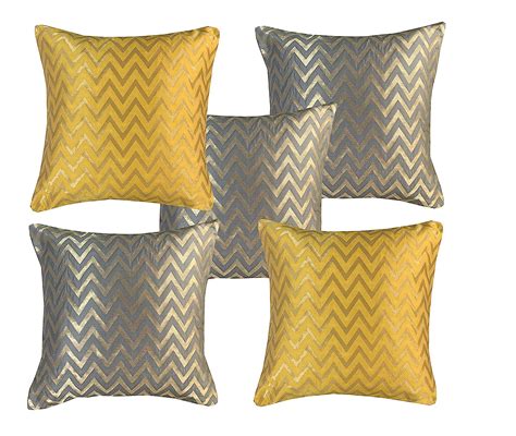 Buy Pink parrot- Polyester Jacquard dopian Silk Cushion Cover 12x12 ...