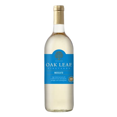 Oak Leaf® Vineyards Moscato White Wine – 750ml, American – BrickSeek