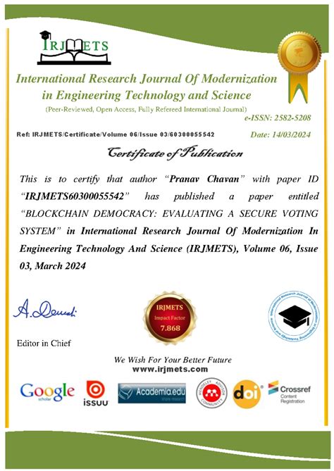 Irjmets 60300055542-1 - This is to certify that author “Pranav Chavan ...