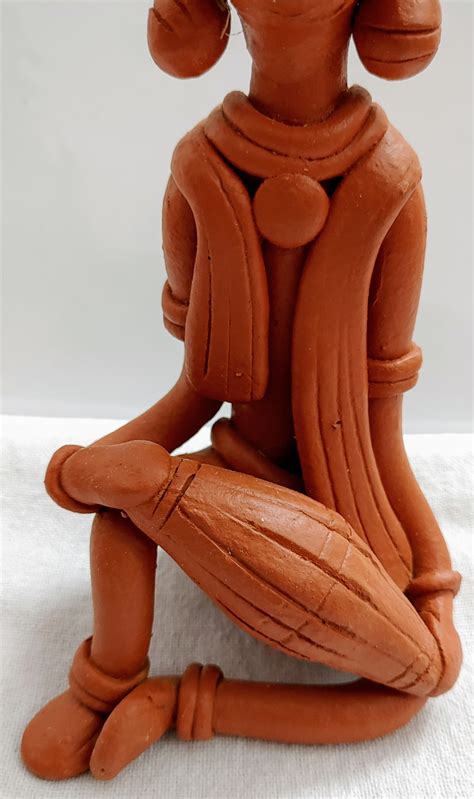 Terracotta Clay Showpiece for Home Decoration (Medium, Brown ...