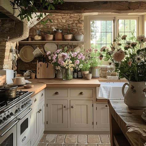 49 Enchanting English Countryside Kitchen Ideas You'll Want To Steal ...